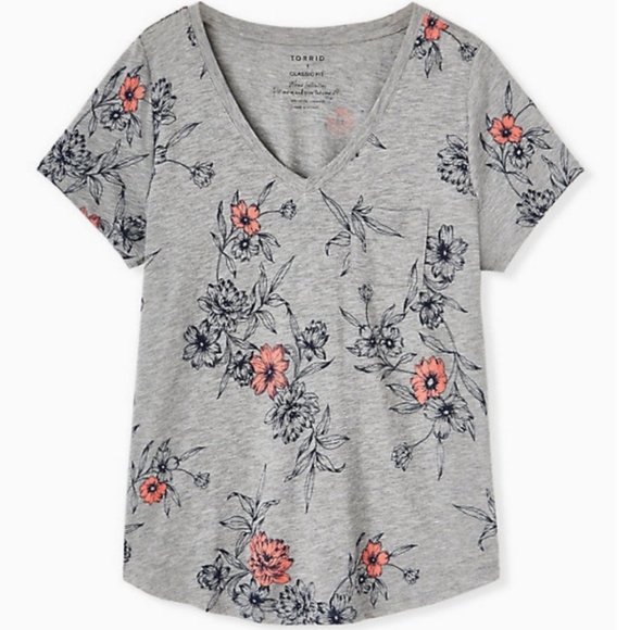 torrid Tops - NWT Torrid Classic fit Heritage floral tee size 5